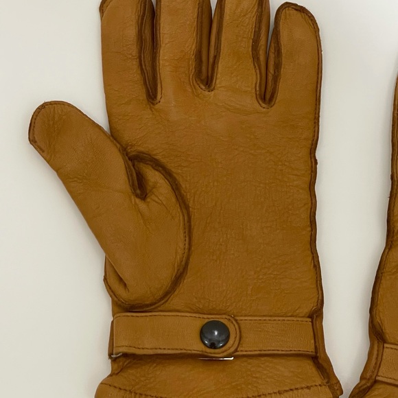 Eddie Bauer Deer Skin Gloves with Ribbed cuffs - Picture 6 of 7